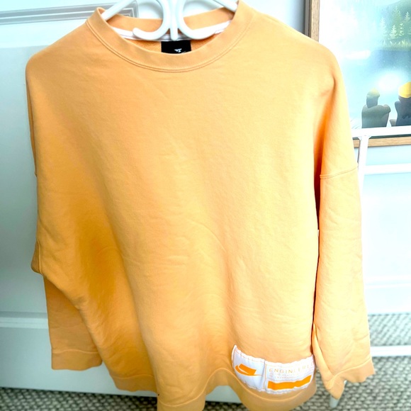 Nike Women’s Engineered Champions Crew Sweatshirt, Oversized, Creamsicle, Small - Picture 3 of 5